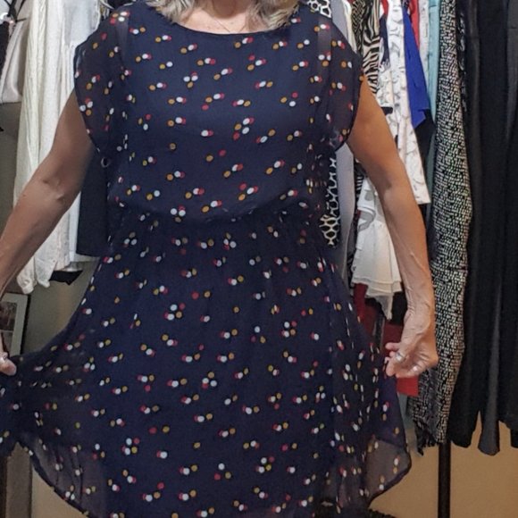 Fun&Flirty sheer/lined summer dress - Picture 2 of 5